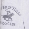Beverly Hills Polo Club, Halat de baie unisex bumbac, marime L/XL, gri, cod 702