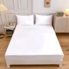 Cearceaf cu elastic + 2fete perna, bumbac 100% ranforce, 160x200cm+28cm, alb