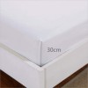Cearceaf de pat cu elastic si 2 fete perna, bumbac 100%, 140x200cm,Alb, Majoli by Bahar Tekstil