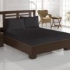 Cearceaf de pat cu elastic bumbac 100%, 160x200cm, negru