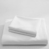 Cearceaf de pat damasc satinat plain 240x260cm, alb
