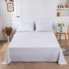 Cearceaf de pat plat, bumbac 100% ranforce, 240x260cm, alb