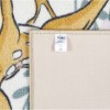 Covor Disney pentru copii cu Bambi și Thumper, în culori bej, verde și mov, dimensiune 80x120 cm, cu desene animate detaliate și motive florale.