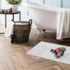 Covoraș baie 3D 50x80cm model Spa cu pietre gri și orhidee roz