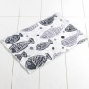 Covoras baie 40x60 cm, Alessia Home, Fish DJT - White