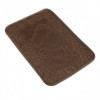 Covoras baie Alessia Home Footprint Coffee antiderapant 40x60 cm
