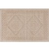 Covoras baie 40x60cm, bumbac 100%, Kilim bej
