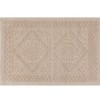 Covoras baie 40x60cm, bumbac 100%, Kilim bej