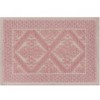 Covoras baie 40x60cm, bumbac 100%, Kilim roz