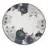 Covoras de baie, Alessia Home, Angry Cats DJT, 100 cm