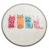 Covoras baie rotund Alessia Home Baby Cats antiderapant 100 cm