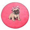 Covoras de baie, Alessia Home, Pink Pug DJT , 100 cm