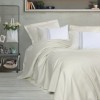 Set Lessy Verde– cuvertură pique 60 % bumbac / 40 % bambus, cearceaf și 4 fețe de pernă brodate