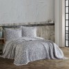 Cuvertura de pat dublu jacquard, Nazenin Home, Gri