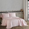 Cuvertura de pat dublu jacquard, Nazenin Home, Roz