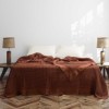Cuvertura gofrata caramiziu din bumbac 100% Optimus Cinnamon 240x260 cm