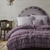 Cuvertura jacquard, bumbac 100%, 220x240cm, Apollo Damson(mov)