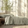 Cuvertura muselina Oasis Verde, 160x230cm, Club Cotton - moale si respirabila