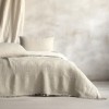 Cuvertura muselina premium Oasis Bej 230x240 cm, Club Cotton