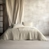 Cuvertura muselina premium Oasis Bej 230x240 cm, Club Cotton