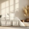 Cuvertura muselina premium Oasis Ecru 230x240 cm, Club Cotton