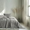 Cuvertura muselina premium Oasis Gri 230x240 cm, Club Cotton