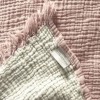 Cuvertura muselina premium Oasis Roz Somon 230x240 cm, Club Cotton