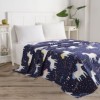 Cuvertura subtire bumbac 100%, 200x235cm, Eponj Home,Magic Unicorn