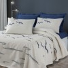 Cuvertura subtire bumbac Larum Dark Blue 200x230cm Cotton Box