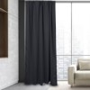 Draperie opaca 140x250cm, Haseki, Black (Negru)