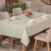 Fata de masa 155x220cm Cotton Box Plain Crem