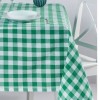 Fata de masa cu carouri alb si verde 160x220cm Kareli DC Home potrivita pentru bucatarie sau terasa