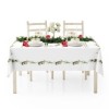 Față de masă Crăciun 140x220cm Club Cotton Kai cu decor brad și conuri