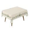 Fata de masa craciun pine bumbac 140x220cm cu brazi si reni