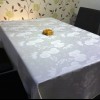 Fata de masa damasc floral satinat 140x140cm