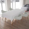 Fata de masa damasc plain, bumbac 100%, 160x220cm, alba