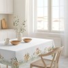 Față de masă Paște bumbac 100%, 140x220 cm, model cu iepurași și flori pastelate Londy