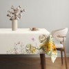 Față de masă Paște bumbac 100%, 140x320 cm, model cu iepurași și floarea-soarelui – Club Cotton Mochi
