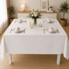 Fata de masa teflonata 120x160 cm crem cu imprimeu ornamental F20