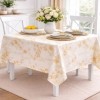 Fata de masa 140x180 cm bumbac poliester teflonat flori galbene, fabricata in Romania