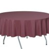 Fata de masa teflonata din bumbac rotunda, mov, diametru 140 cm, antimurdarire