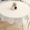 Fata de masa teflonata din bumbac rotunda, crem, diametru 180 cm, antimurdarire