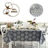 Fata de masa rotunda teflonata din bumbac, diametru 140cm model hexagonal, decor elegant pentru mese rotunde