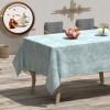 Fata de masa teflonata din bumbac, rotunda, diametru 140 cm, verde menta, decor elegant pentru mese rotunde