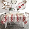 Fata de masa rotunda teflonata bumbac, diametru 160cm model traditional V1, antimurdarie