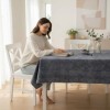 Fata de masa rotunda 140 cm gri antracit, fabricata in Romania