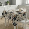 Fata de masa teflonata rotunda 160 cm Cafea V4, fabricata in Romania