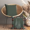 Fata de perna Craciun cu brazi, bumbac 45x45cm, Checo