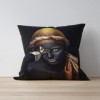 Fata perna decorativa 43x43cm, Femeie africana