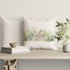 Fata perna decorativa Paste 45x45 cm bumbac 100% Tuli cu flori, iepuras si oua pastel cu fata dubla